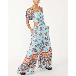 NWT Free People Bali Skies One Piece / Agean Sea Combo